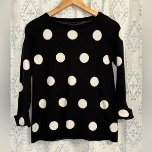 EUC - Cynthia Rowley Polka Dot Sweater